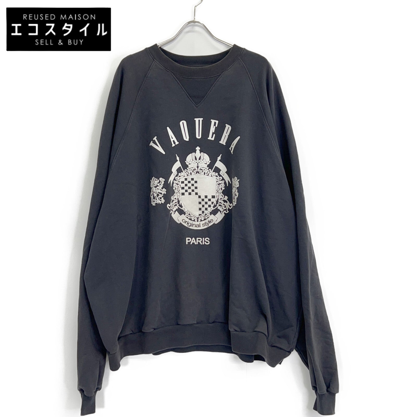 VAQUERA VAQ04T009 Black Oversized Sweatshirt Top