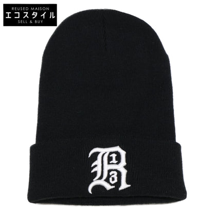 R13 R13A5002-01 R13 SKULLY HAT 标志刺绣冷帽 针织帽 帽子 O/S 男士