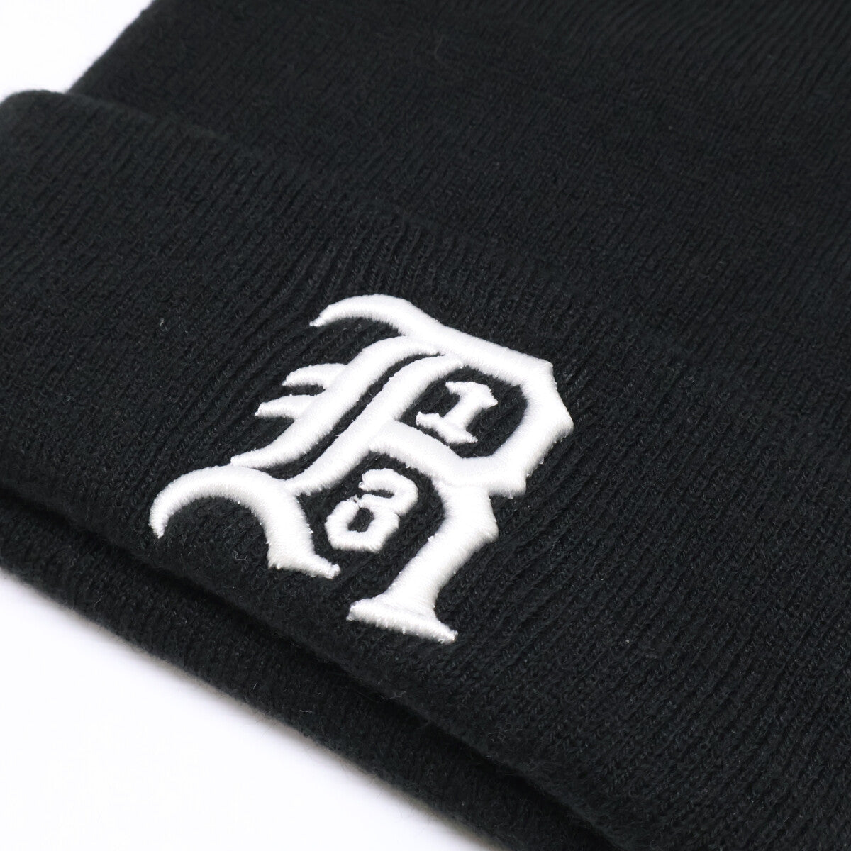 R13 R13A5002-01 R13 SKULLY HAT 标志刺绣冷帽 针织帽 帽子 O/S 男士