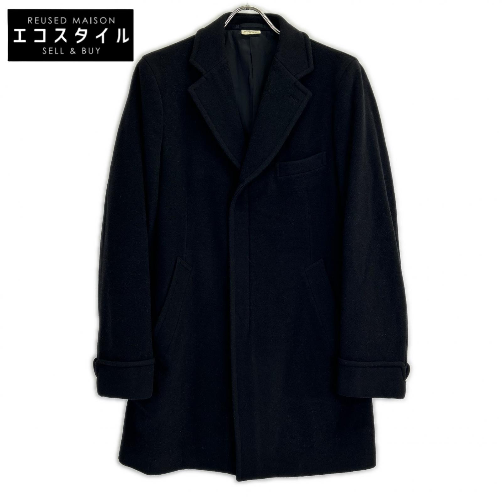 COMMEdesGARCONS HOMME DEUX コムデギャルソンオムドゥ DT-C002 17年製 ブラック ウール チェスターコート S COMMEdesGARCONS HOMME DEUX コムデギャルソンオムドゥ DT-C002 17年製