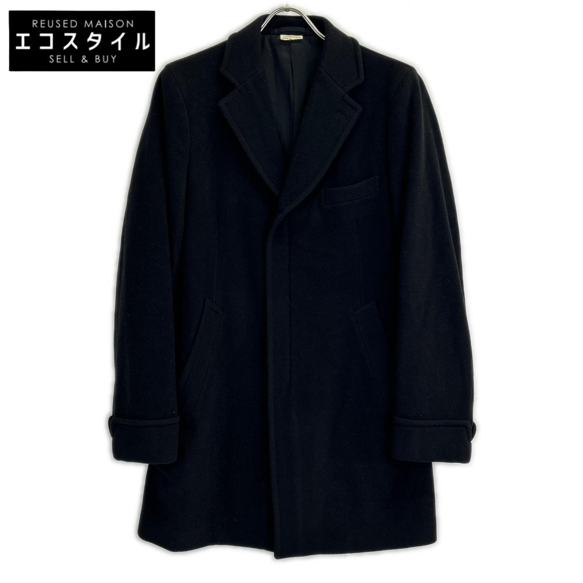 COMMEdesGARCONS HOMME DEUX コムデギャルソンオムドゥ DT-C002 17年製 ブラック ウール チェスターコート コート