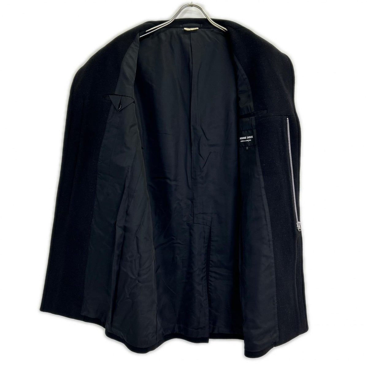 COMMEdesGARCONS HOMME DEUX コムデギャルソンオムドゥ DT-C002 17年製 ブラック ウール チェスターコート コート