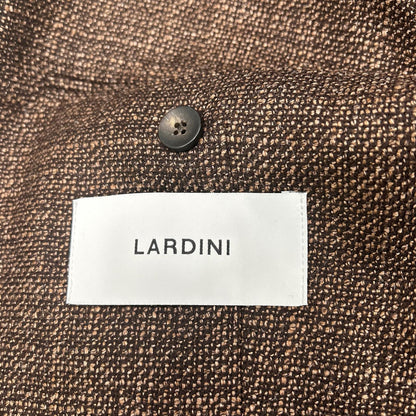 LARDINI 拉尔迪尼 JA6000AQ 棕色 羊毛×真丝 高级胸花 3扣夹克 夹克