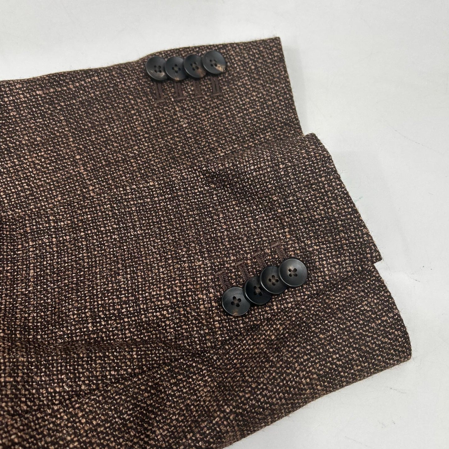 LARDINI 拉尔迪尼 JA6000AQ 棕色 羊毛×真丝 高级胸花 3扣夹克 夹克