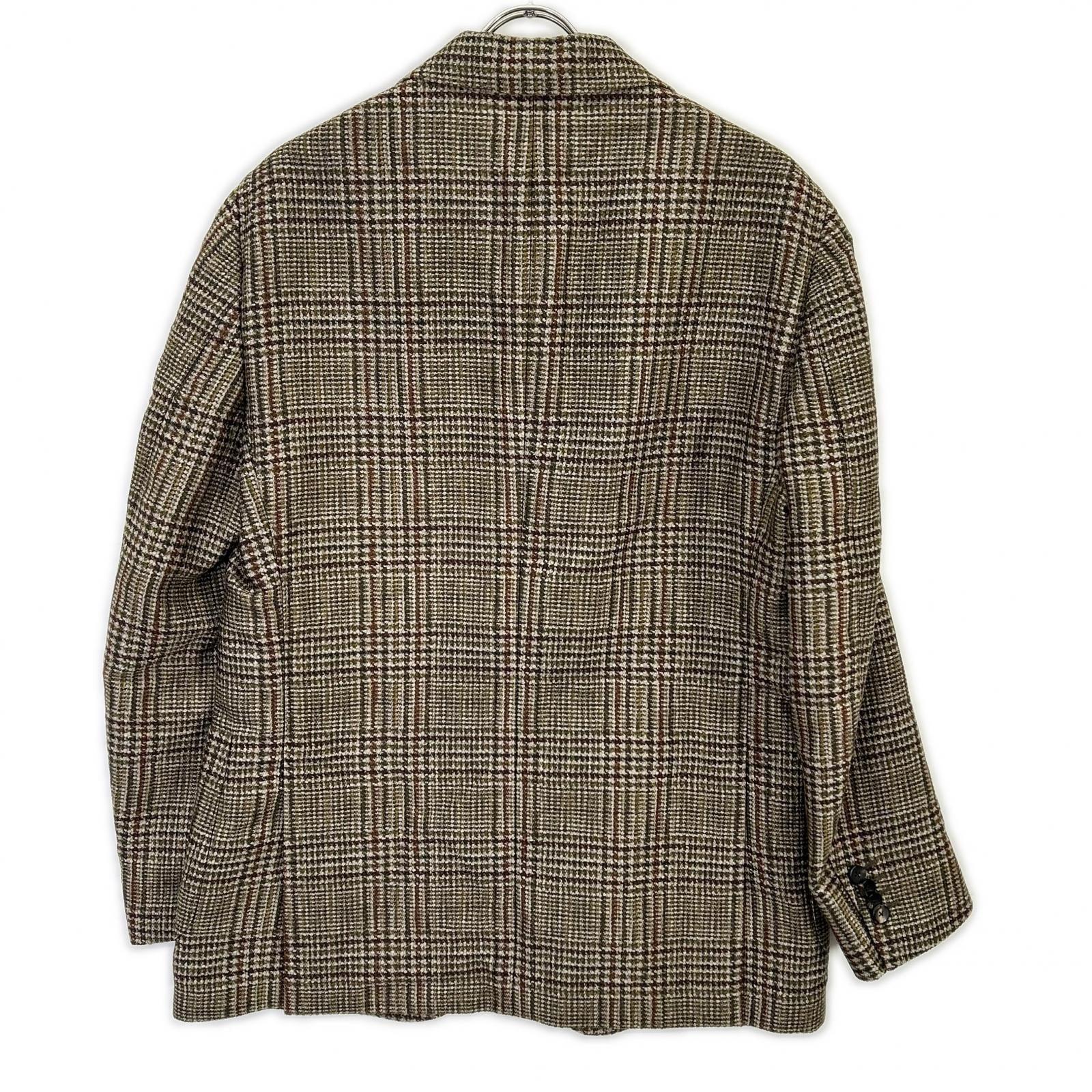LARDINI ラルディーニ JS903AQ グリーン系 ウール×ナイロン ブートニエール 3Bジャケット ジャケット