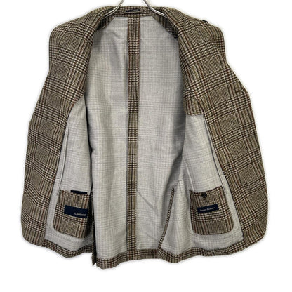 LARDINI JS903AQ Green Wool x Nylon Boutonnière 3B Jacket