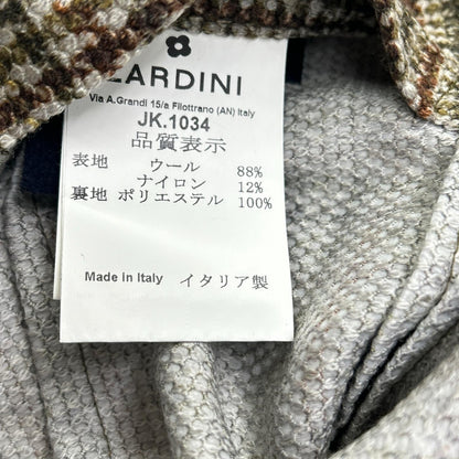 LARDINI ラルディーニ JS903AQ グリーン系 ウール×ナイロン ブートニエール 3Bジャケット ジャケット