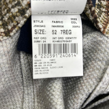 LARDINI ラルディーニ JS903AQ グリーン系 ウール×ナイロン ブートニエール 3Bジャケット ジャケット