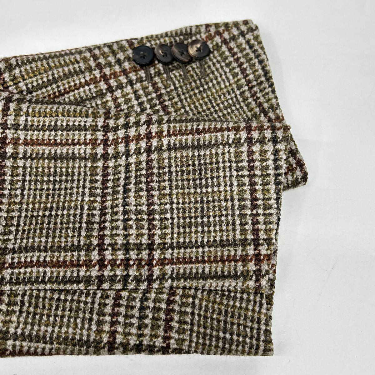 LARDINI JS903AQ Green Wool x Nylon Boutonnière 3B Jacket