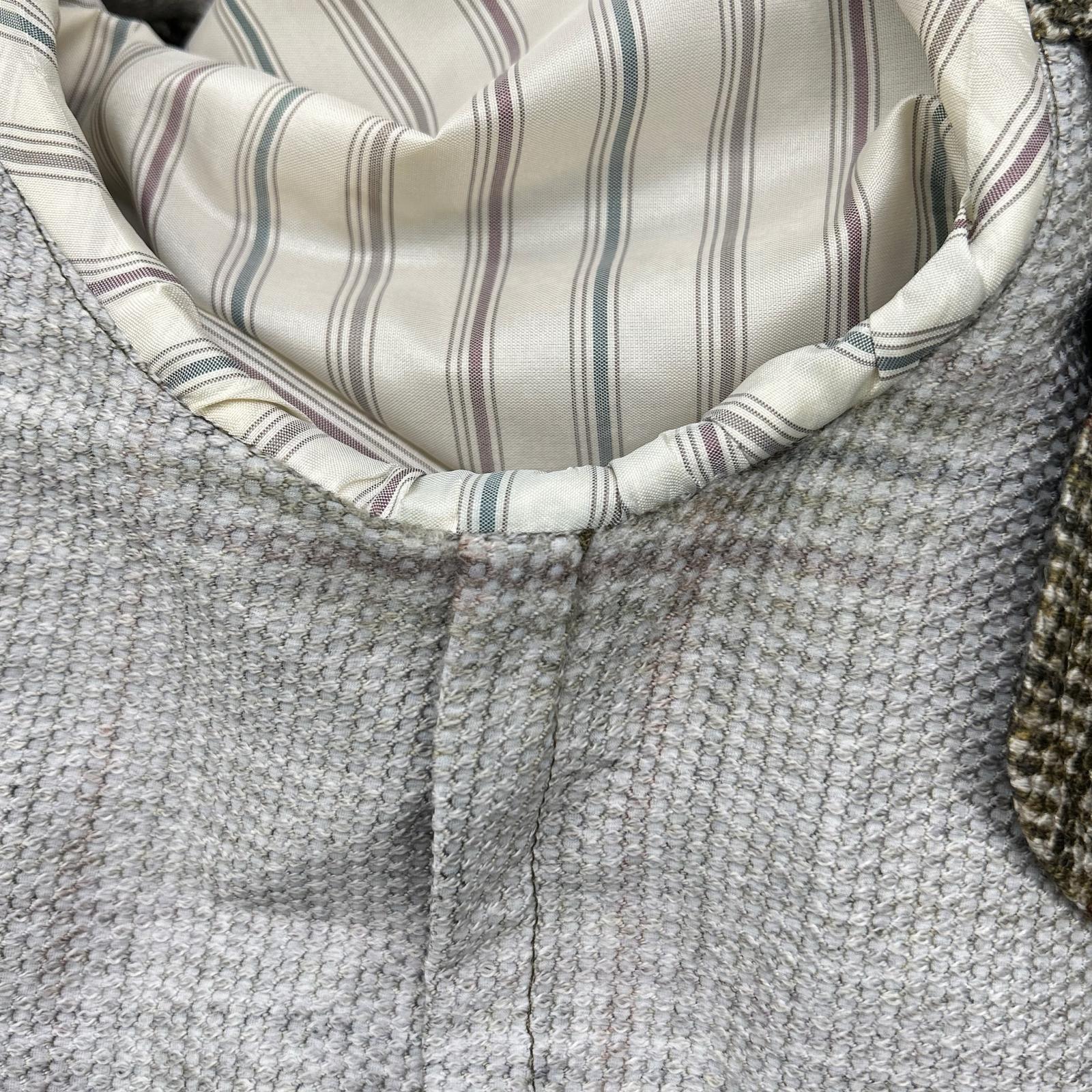 LARDINI ラルディーニ JS903AQ グリーン系 ウール×ナイロン ブートニエール 3Bジャケット ジャケット