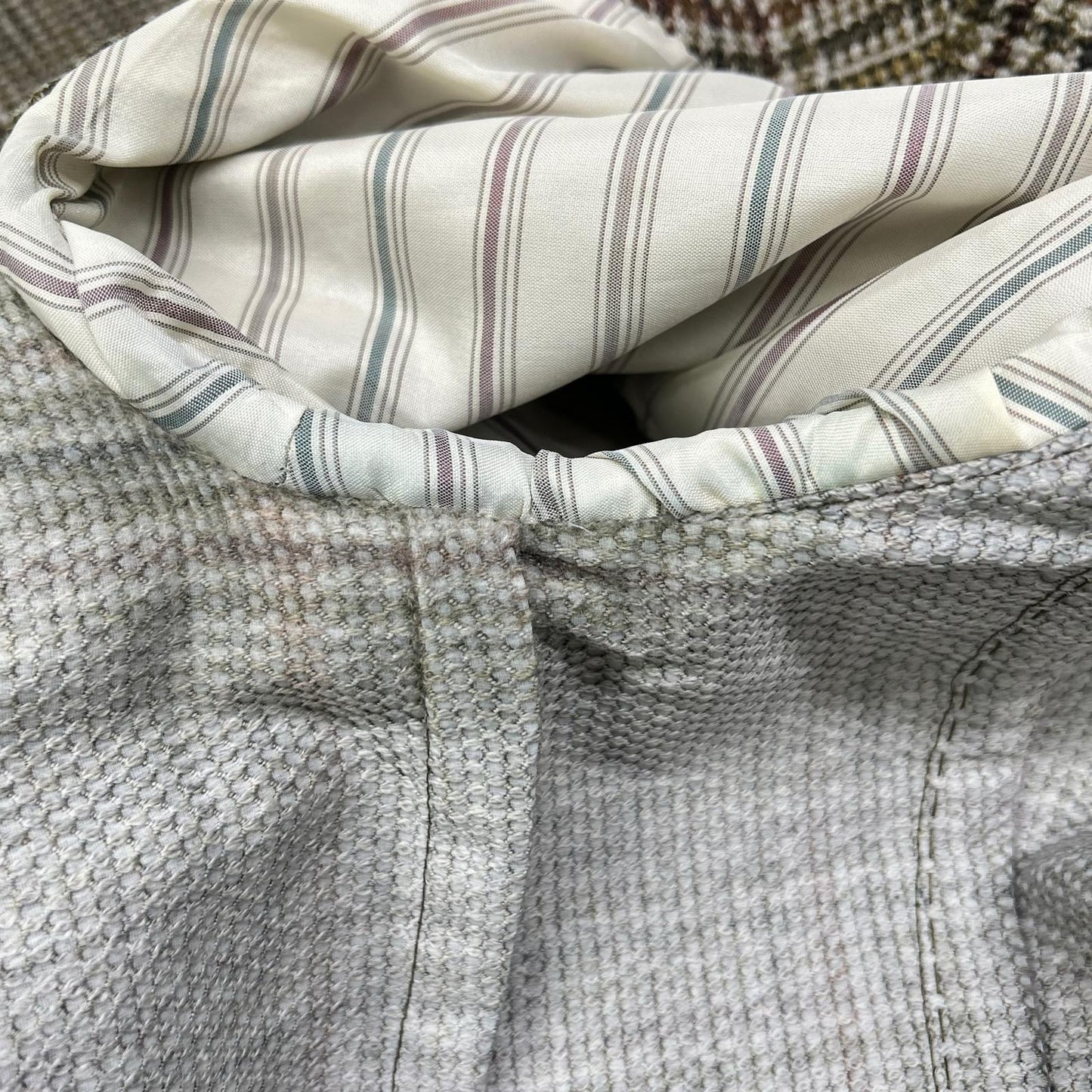 LARDINI ラルディーニ JS903AQ グリーン系 ウール×ナイロン ブートニエール 3Bジャケット ジャケット