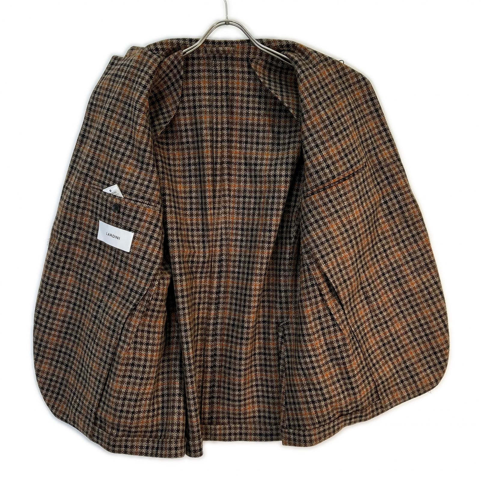 LARDINI ラルディーニ 【美品/国内正規】JA6000AQ ADVANCEアドヴァンス チェック ウールｘカシミヤ 3Bテーラード ジャケット