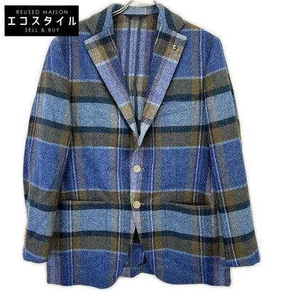 Belvest G10647 Blue Check Wool JACKET IN THE BOX 3B Jacket