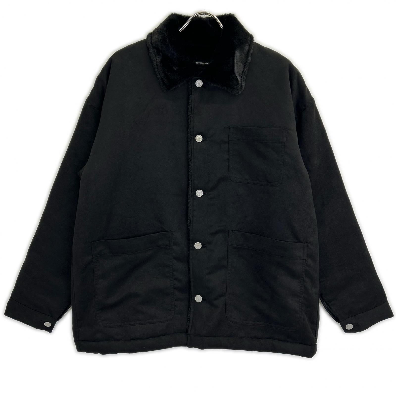 RESOUND CLOTHING RC38-JK-003 黑色 仿麂皮绒毛夹克 2 男士
