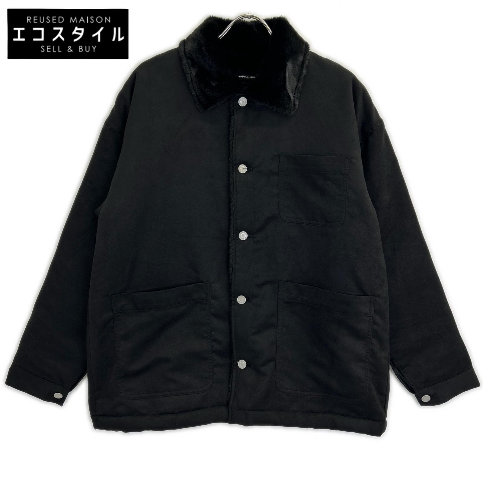 RESOUND CLOTHING RC38-JK-003 黑色 仿麂皮绒毛夹克 2 男士