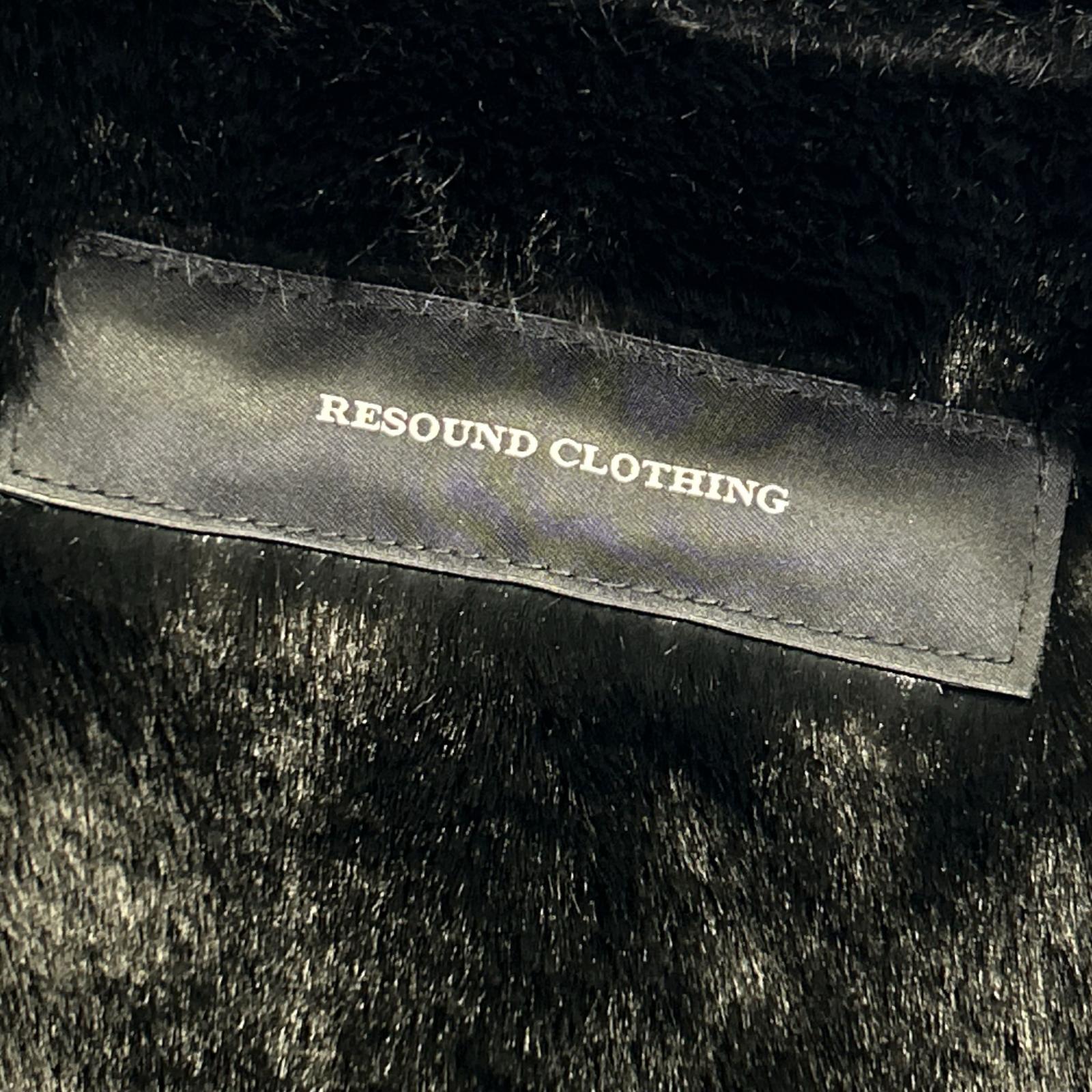 RESOUND CLOTHING RC38-JK-003 黑色 仿麂皮绒毛夹克 2 男士