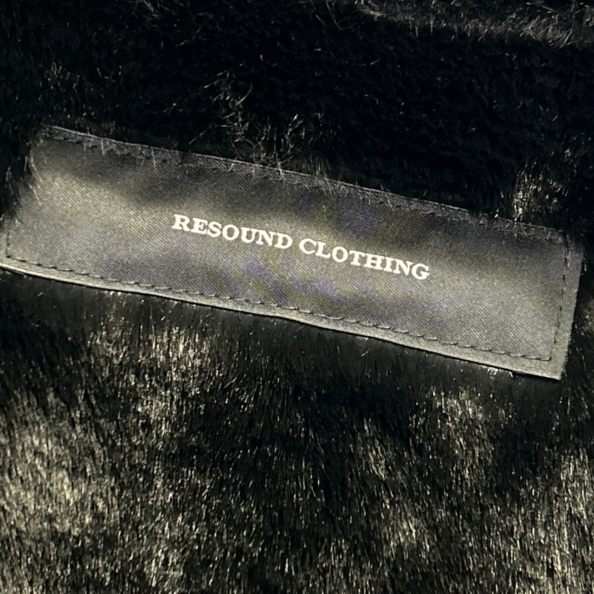 RESOUND CLOTHING RC38-JK-003 黑色 仿麂皮绒毛夹克 2 男士
