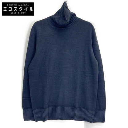 Drumohr ドルモア ネイビー エクストラファインメリノウール タートルネック ニット トップス