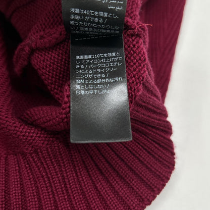 ZANONE ザノーネ 810100 ZR229 ボルドー 5ゲージウールスタンドカラーニットカーディガン CHIOTO SLIM FIT トップス