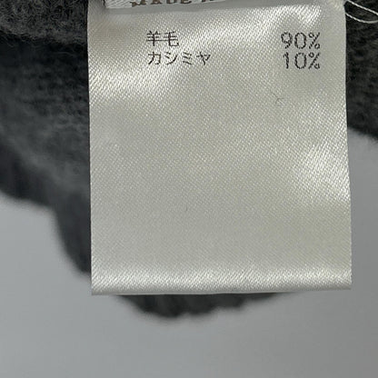 St. Moritz Grey Wool x Cashmere Argyle Crew Neck Knit Top Men's