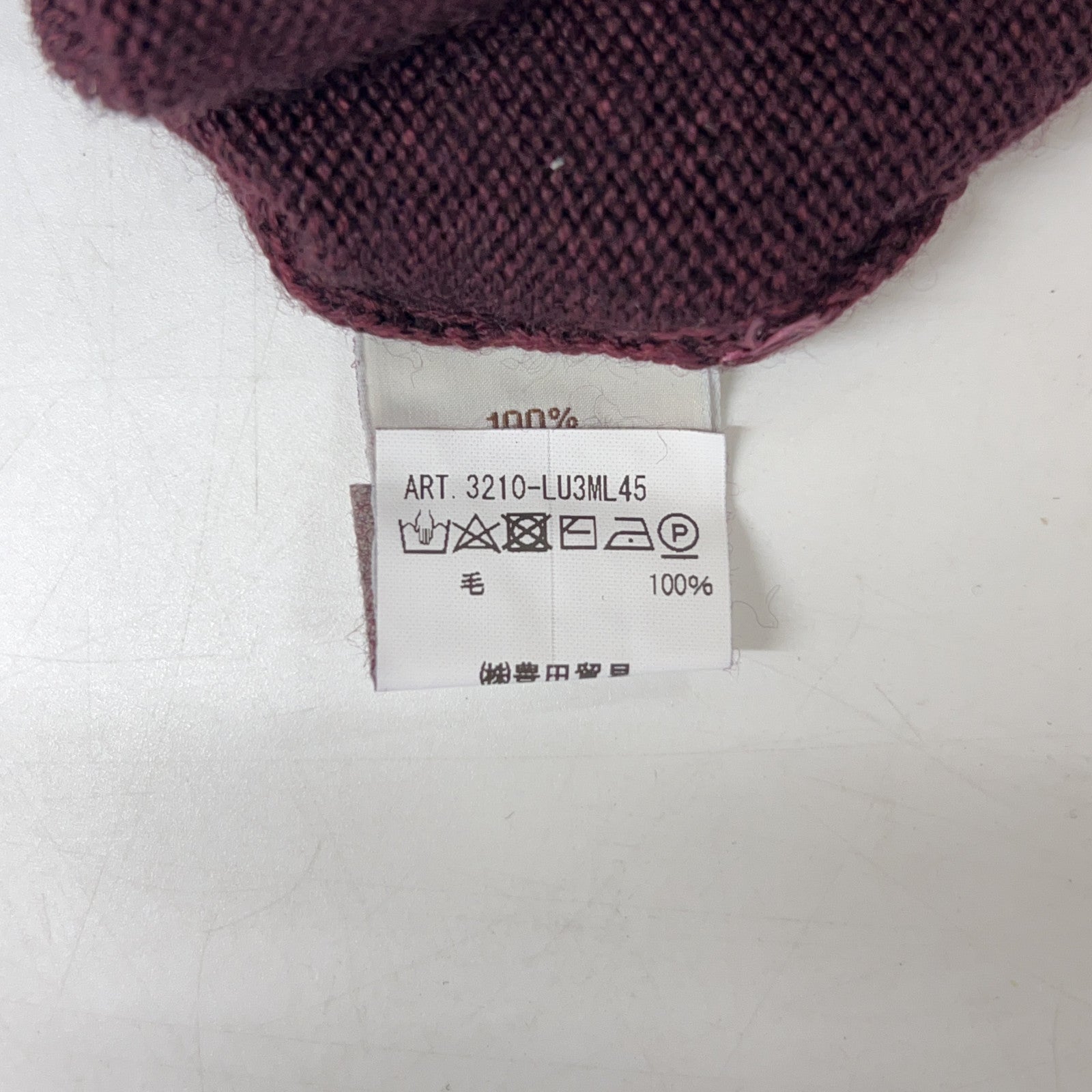 FILIPPO DE LAURENTIIS 3210-LU3ML45 Purple Merino Wool 7G Mock Neck Knit Top