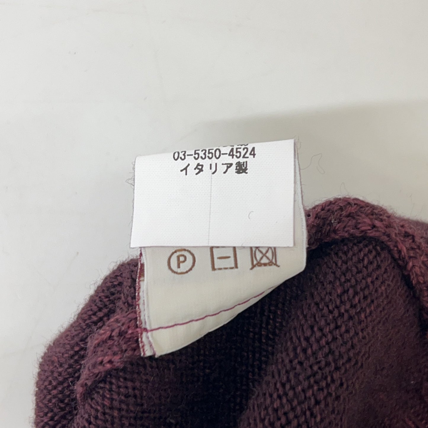 FILIPPO DE LAURENTIIS 3210-LU3ML45 Purple Merino Wool 7G Mock Neck Knit Top