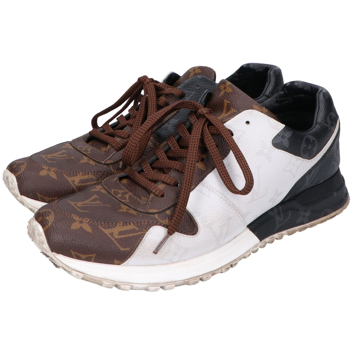 LOUIS VUITTON ルイヴィトン 18年製 ブラック×ホワイト モノグラム ランアウェイスニーカー シューズ