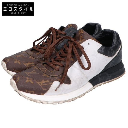 LOUIS VUITTON ルイヴィトン 18年製 ブラック×ホワイト モノグラム ランアウェイスニーカー シューズ