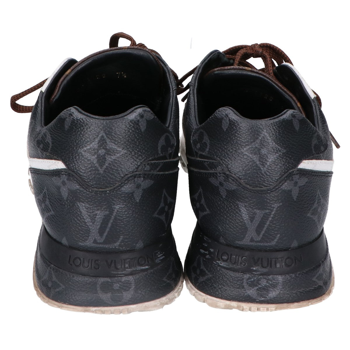 LOUIS VUITTON ルイヴィトン 18年製 ブラック×ホワイト モノグラム ランアウェイスニーカー シューズ