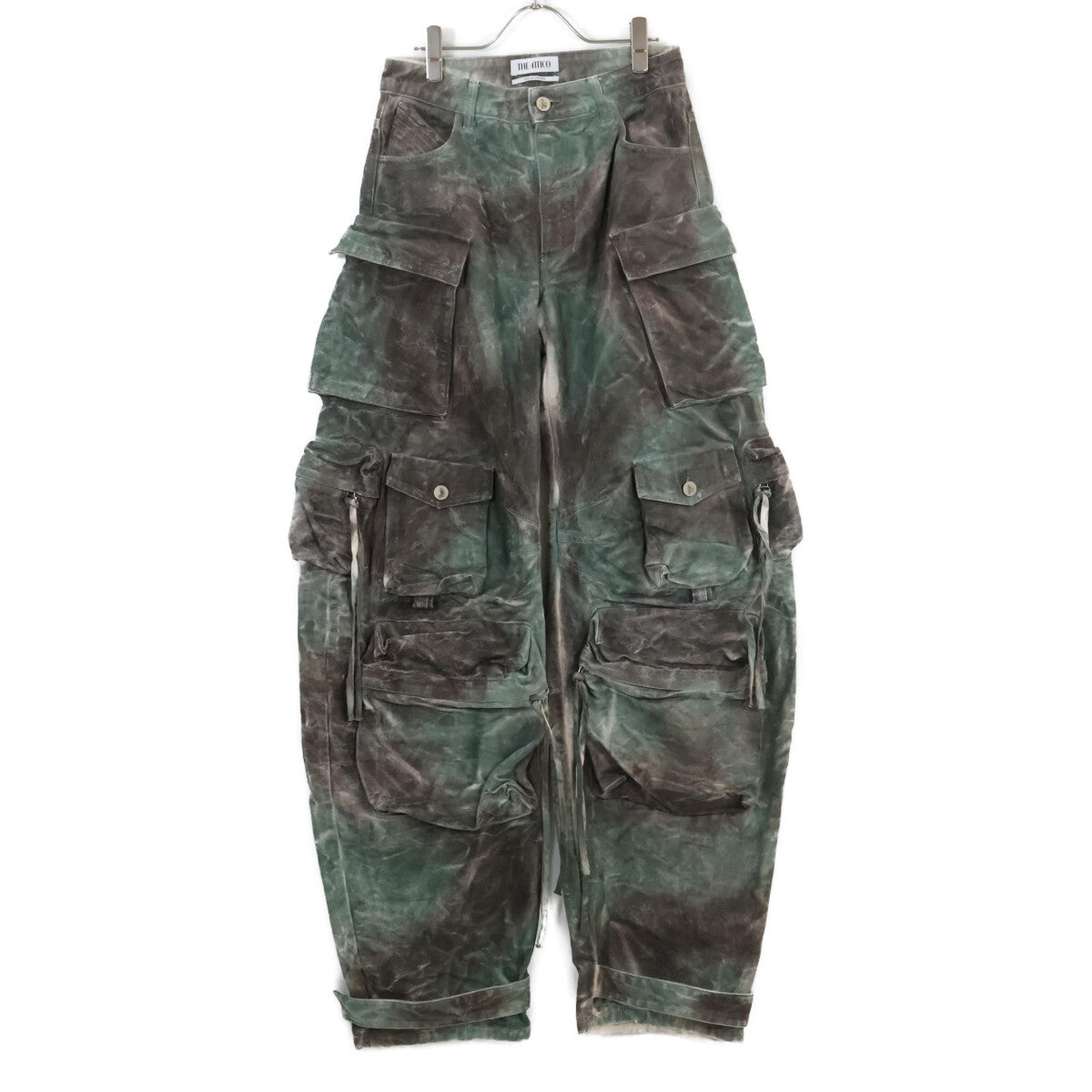 THE ATTICO 吉阿蒂科 【美品】236WCP84 D022 238 Fern Long Pants Stained Green 全幅印花长裤/下装