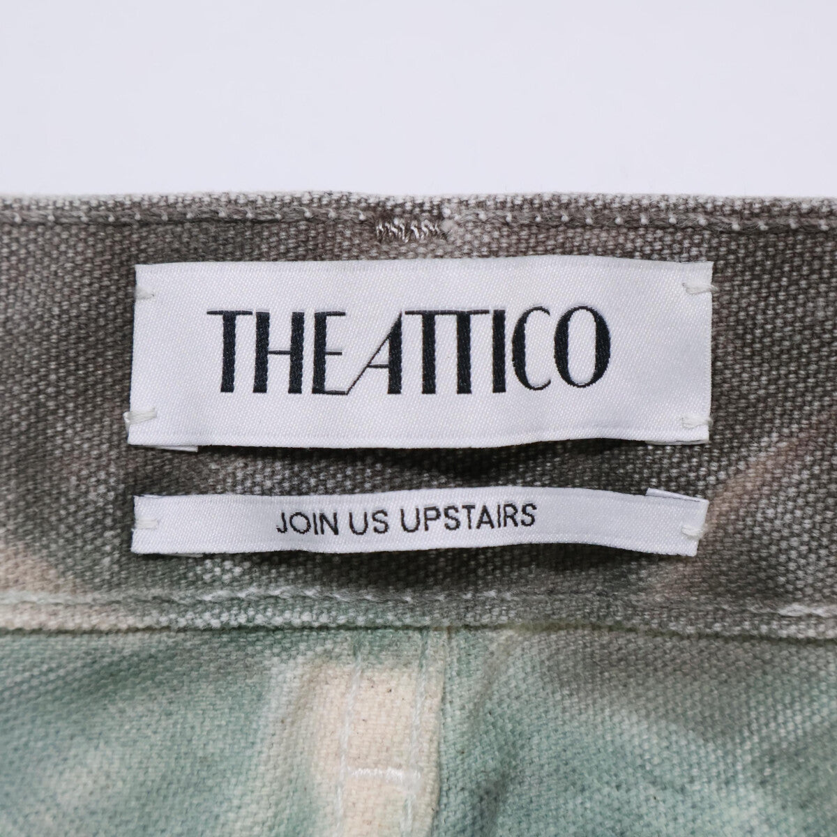 THE ATTICO 吉阿蒂科 【美品】236WCP84 D022 238 Fern Long Pants Stained Green 全幅印花长裤/下装