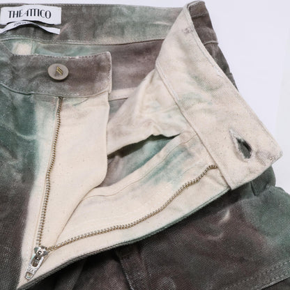 THE ATTICO 吉阿蒂科 【美品】236WCP84 D022 238 Fern Long Pants Stained Green 全幅印花长裤/下装