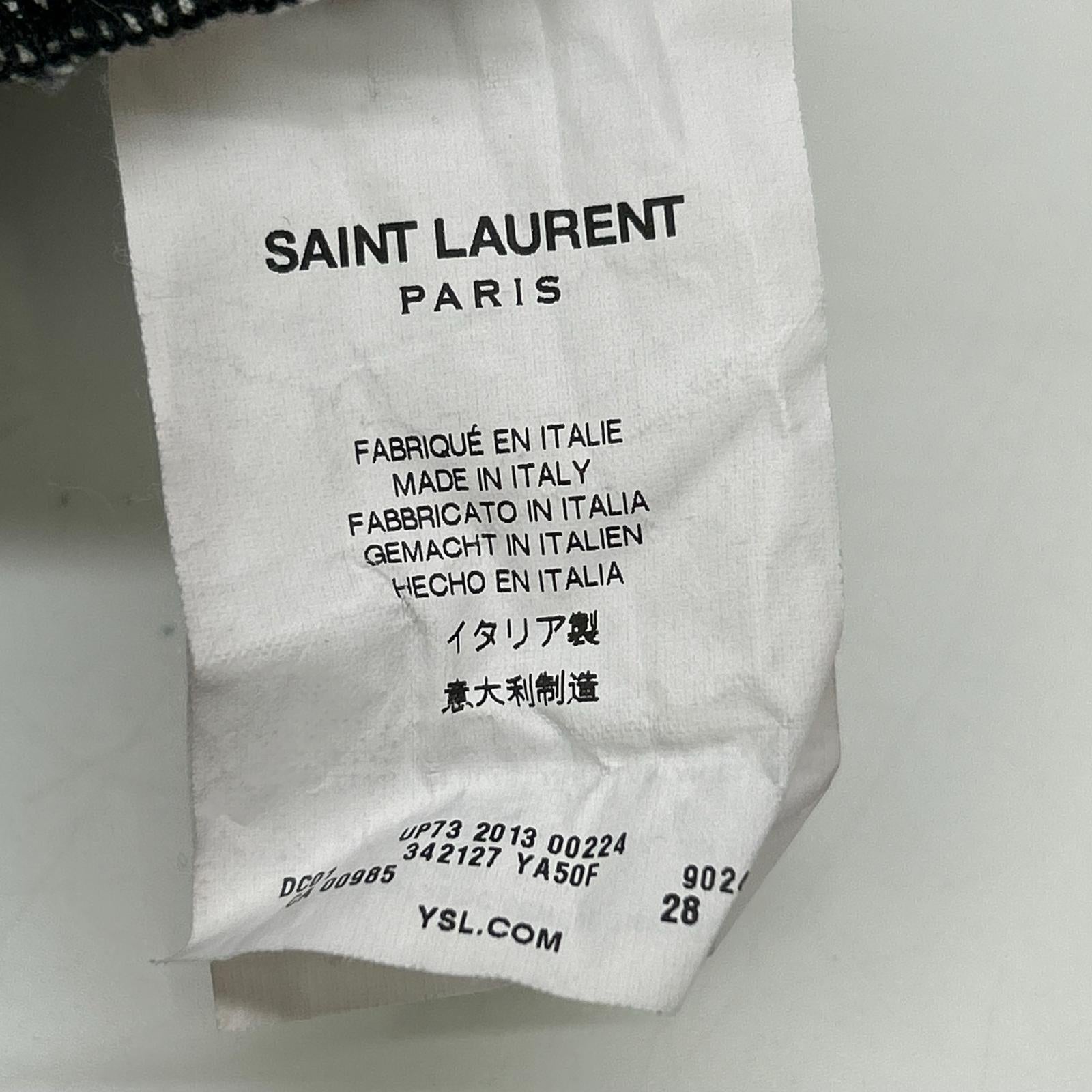 SAINT LAURENT PARIS 圣罗兰巴黎 Hedi时期 13年款 条纹紧身裤 下装