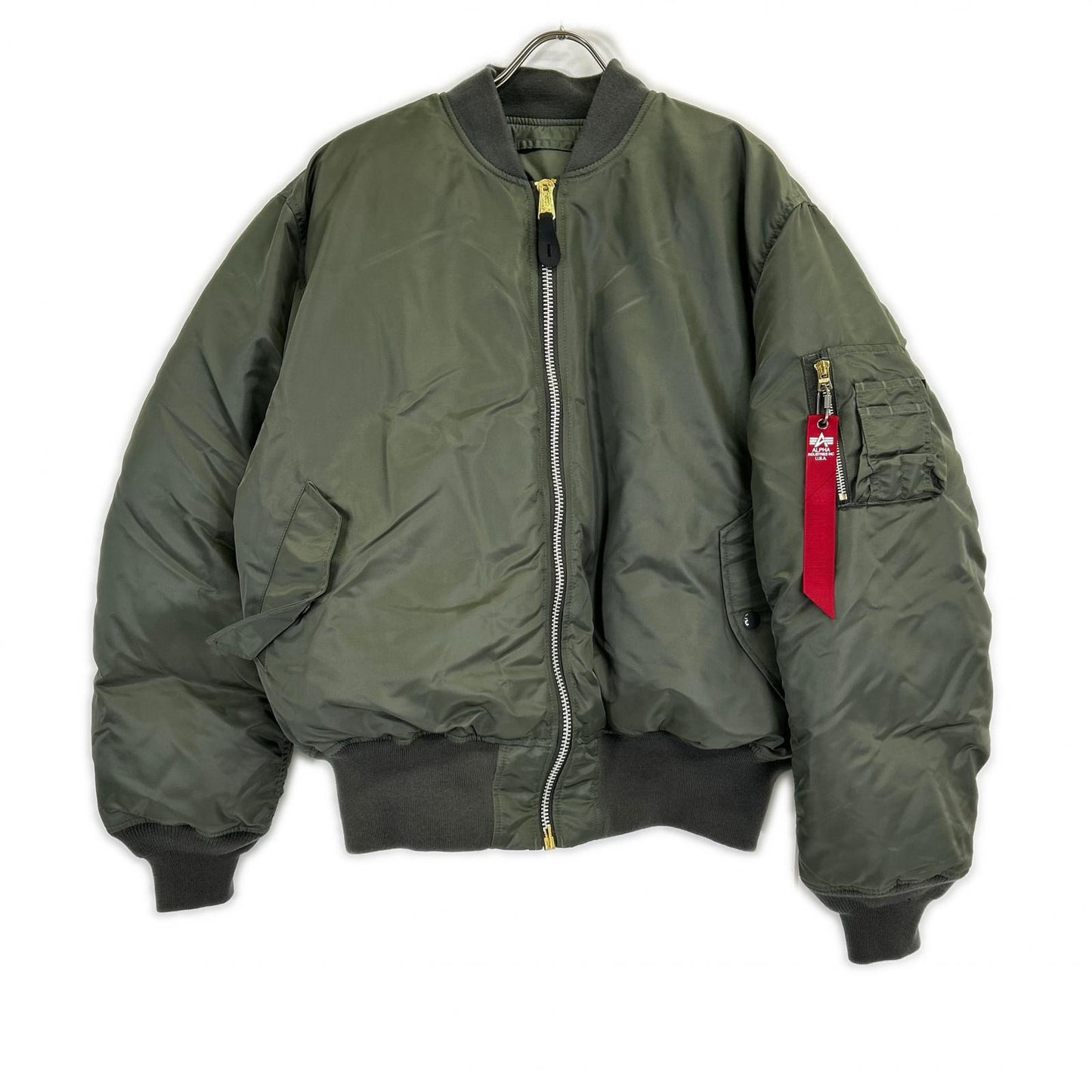 ALPHA INDUSTRIES アルファインダストリーズ MOONLOID別注 TA0510-9059 VINTAGE GRAY DOWN MA-1 ジャケット