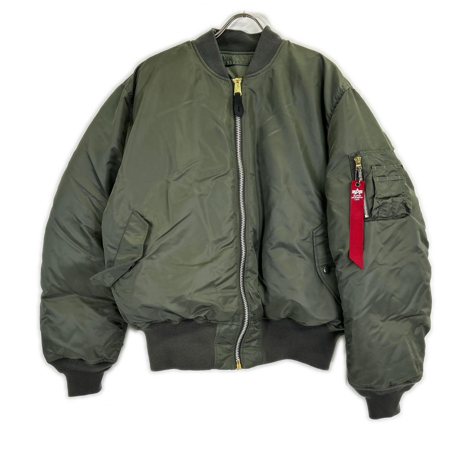 ALPHA INDUSTRIES アルファインダストリーズ MOONLOID別注 TA0510-9059 VINTAGE GRAY DOWN MA-1 ジャケット