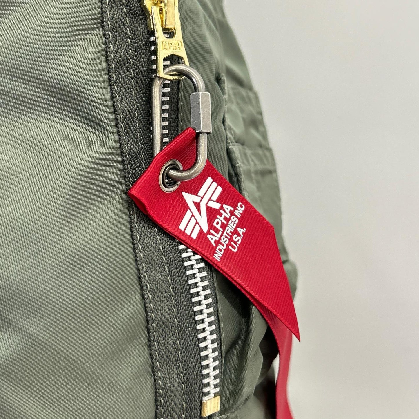 ALPHA INDUSTRIES アルファインダストリーズ MOONLOID別注 TA0510-9059 VINTAGE GRAY DOWN MA-1 ジャケット