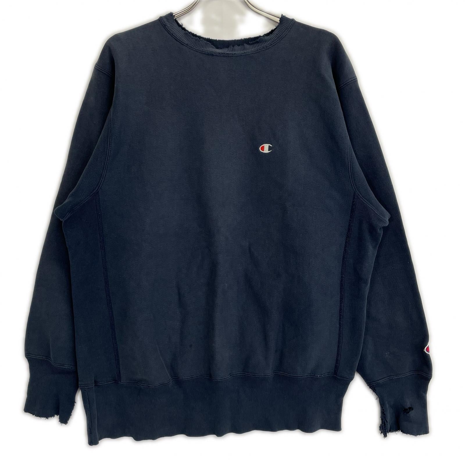 Champion チャンピオン ネイビー メキシコ製 90s リバースウィーブスウェット トップス