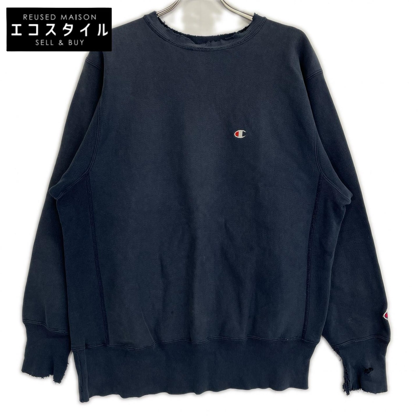 Champion チャンピオン ネイビー メキシコ製 90s リバースウィーブスウェット トップス