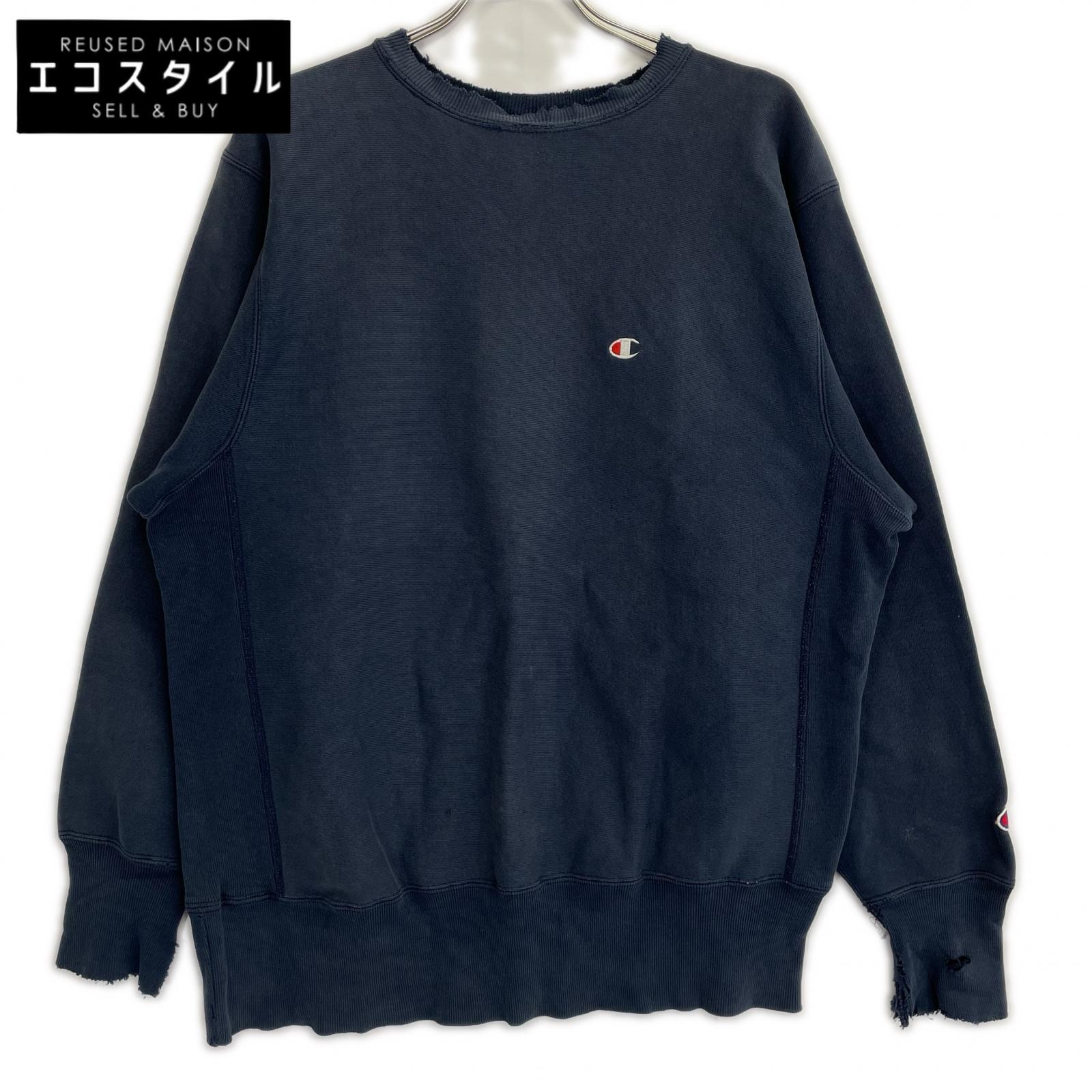 Champion チャンピオン ネイビー メキシコ製 90s リバースウィーブスウェット トップス