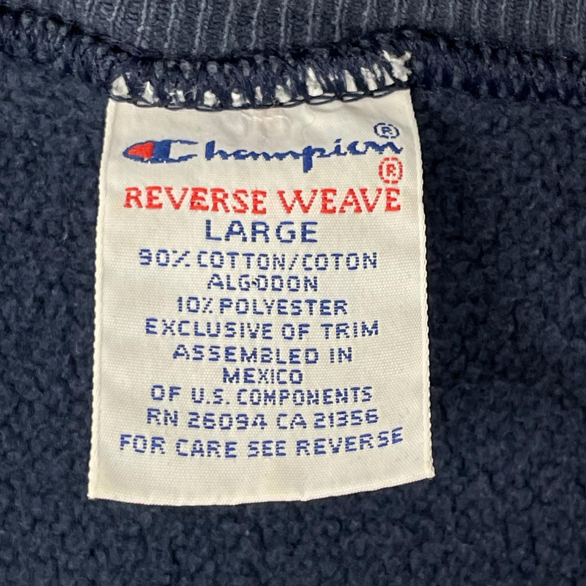 Champion チャンピオン ネイビー メキシコ製 90s リバースウィーブスウェット トップス
