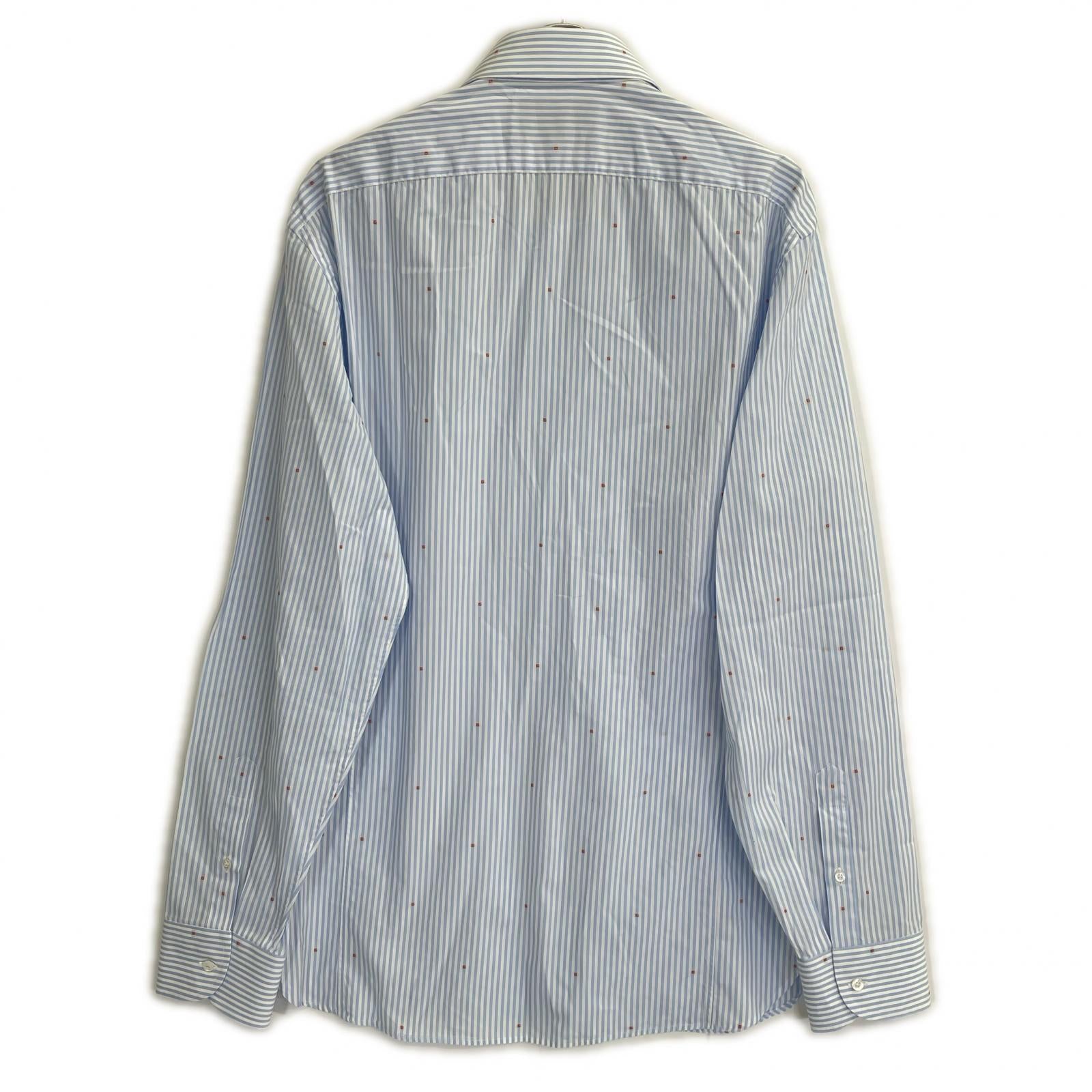 GUCCI グッチ 547234 ブルー ストライプ G総柄 シャツ トップス