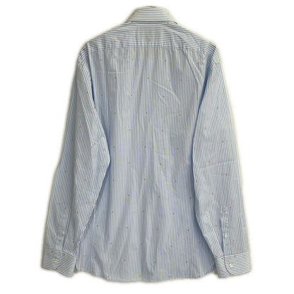 GUCCI グッチ 547234 ブルー ストライプ G総柄 シャツ トップス