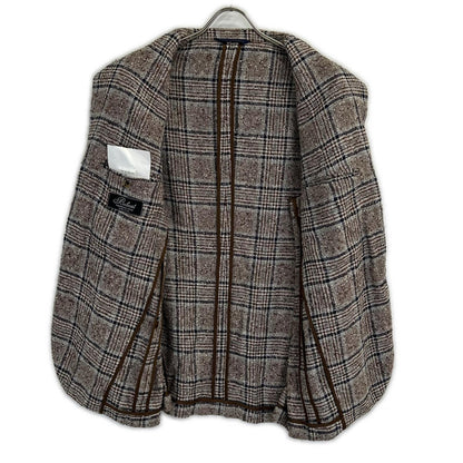 Belvest 贝尔维斯特 【美品/国内正品】G10647 格纹亚麻混纺三粒扣西装夹克