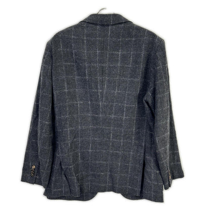Belvest 贝维斯 G10647 灰色 羊毛棉 格纹 JACKET IN THE BOX 3纽扣夹克 夹克