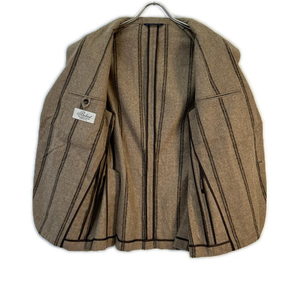 Belvest ベルベスト G10302 ブラウン アルパカウール ストライプ JACKET IN THE BOX 3Bジャケット ジャケット