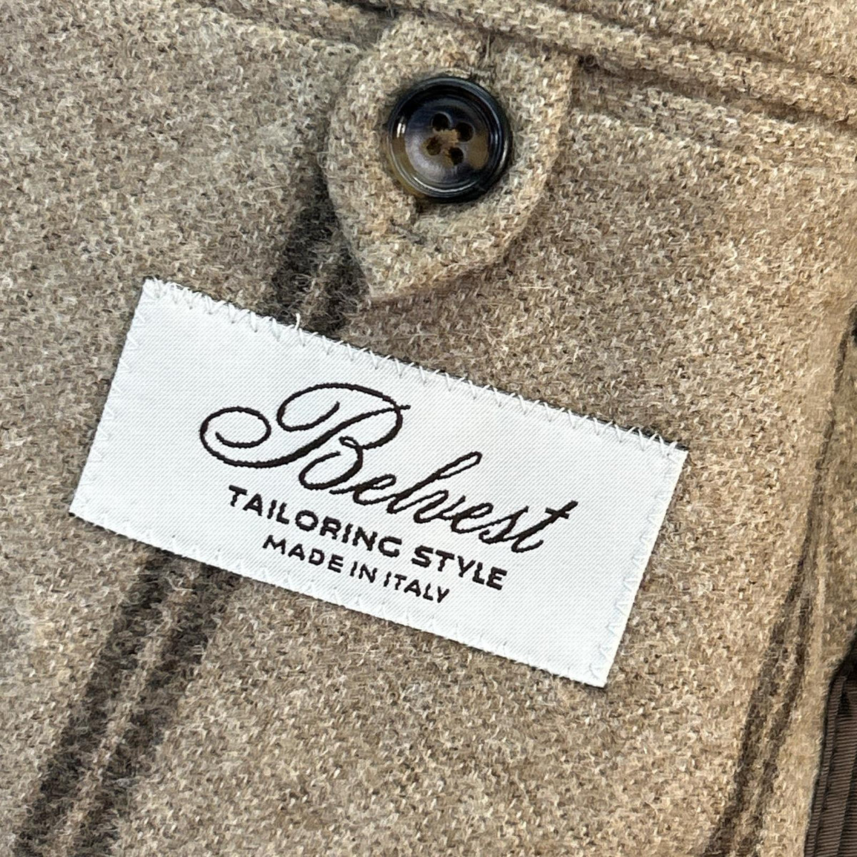 Belvest ベルベスト G10302 ブラウン アルパカウール ストライプ JACKET IN THE BOX 3Bジャケット ジャケット