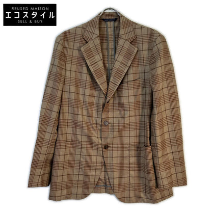 Belvest ベルベスト G10307 ブラウン ウール チェック JACKET IN THE BOX 3Bジャケット ジャケット