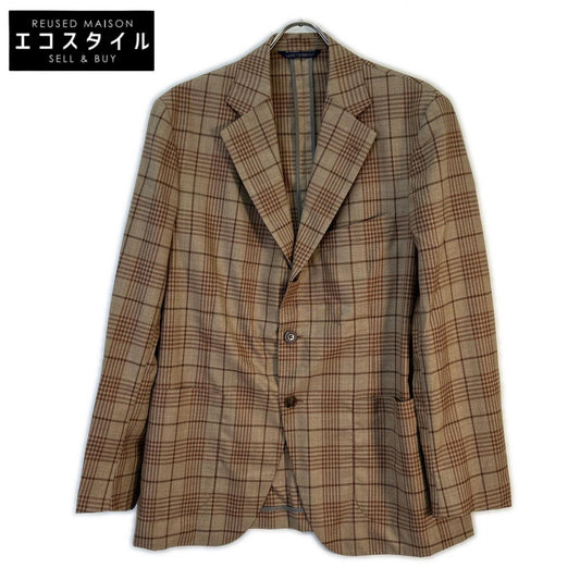 Belvest ベルベスト G10307 ブラウン ウール チェック JACKET IN THE BOX 3Bジャケット ジャケット