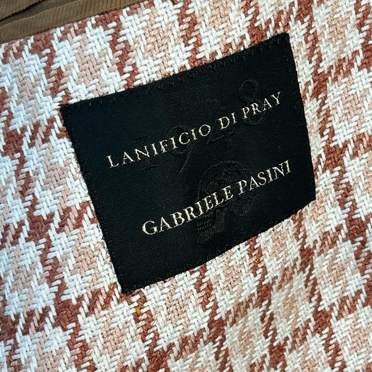 Gabriele Pasini ガブリエレパジーニ 2735/52012 ブラウン シルク ハウンドトゥース 2Bジャケット ジャケット