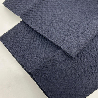 BOSS ボス ネイビー ウールブレンド スリムフィット シアサッカー ジャケットパンツ セットアップ